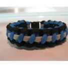 Detriot Lions Paracord Bracelet. Handcrafted In USA! Size L - Low price!!