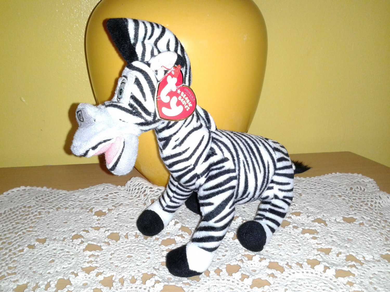 TY Beanie Baby - MARTY the Zebra ( Madagascar 2 - Movie Beanie )