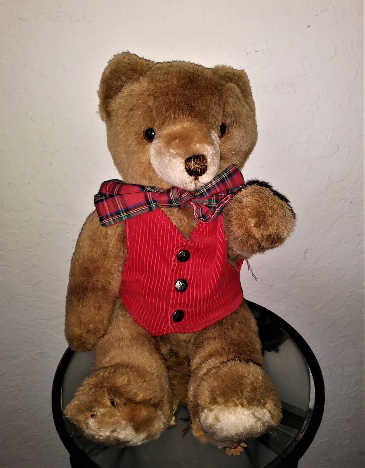 Vintage Schmid Gordon Fraser Musical Christmas Bear Plush 1984