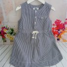 Old Navy - Toddler Girl 3T Navy Blue Striped Nautical Style Sleeveless Shirt Dress