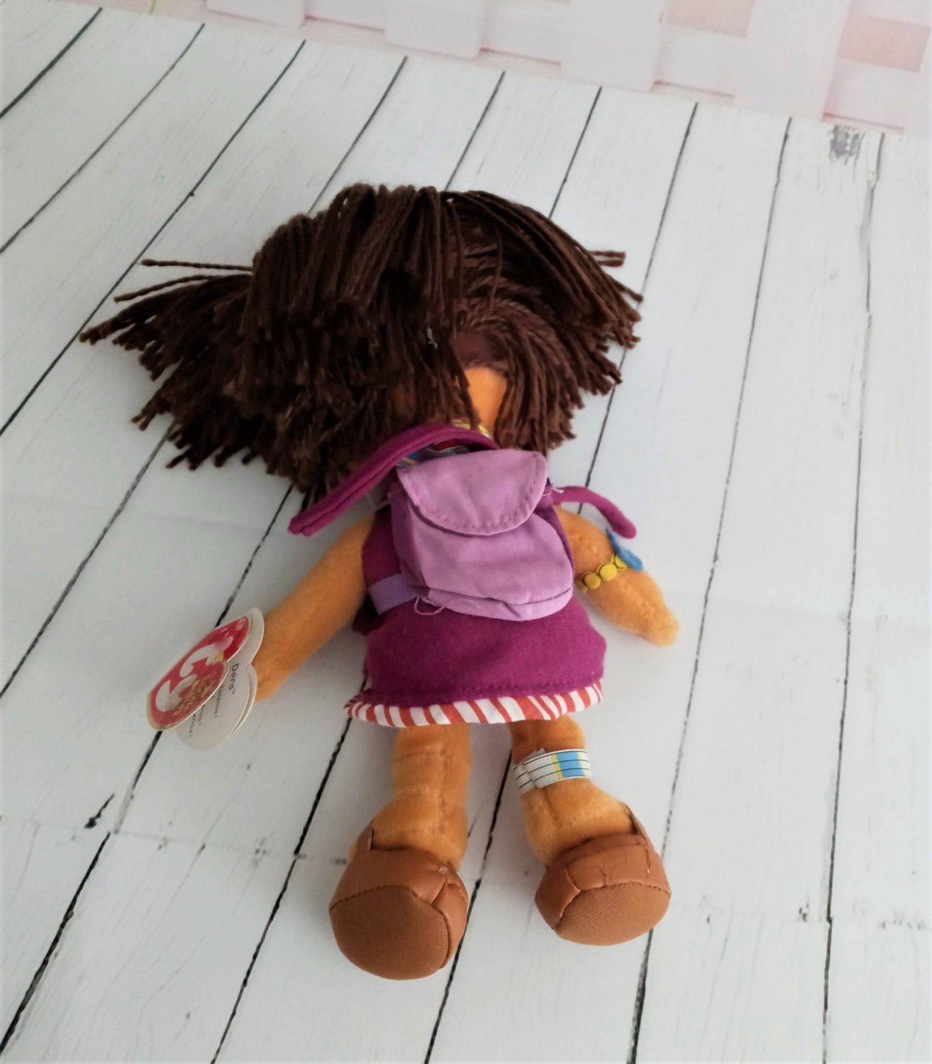 Ty Beanie Babies Dora the Explorer Tanzania (2006) - Purple Dress Doll