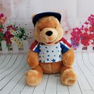 Disney Store - Winnie the Pooh 4th of July Teddy Bear with Visor and Patriotic T-Shirt