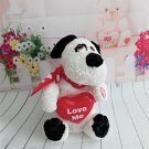 Dan Dee Collectors Choice - White Plush Dog Red Neck Ribbon Valentines Musical "DO YOU LOVE ME"