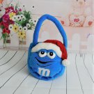 M&M Galerie 2003 - Blue Plush Purse with Christmas Hat