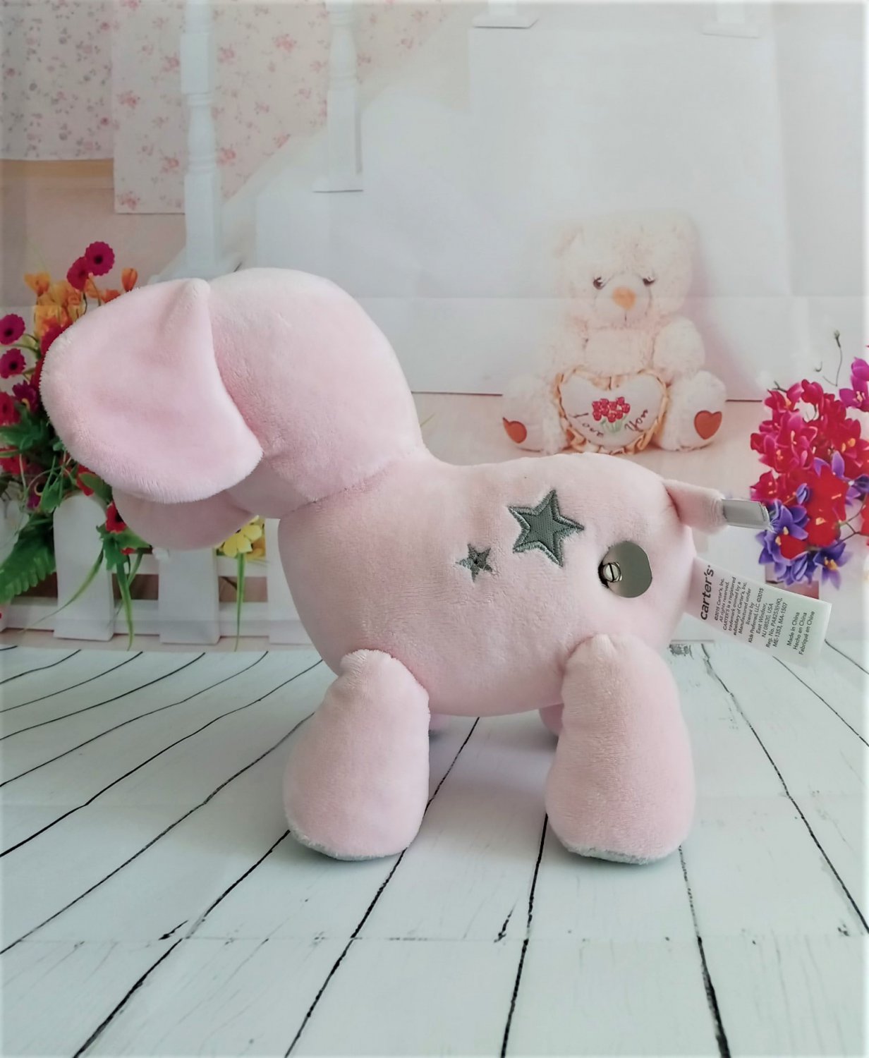 carter's musical plush elephant
