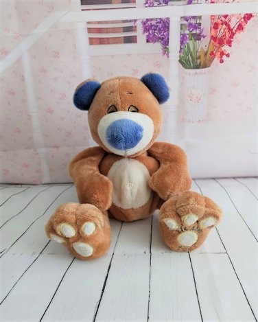 Nuby Luv N Care 2009 Tan Teddy Bear Tickles Toes and Giggles Toy