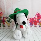 Metlife Peanuts - Large Snoopy Beagle Scout Plush, Hat & Green Backpack