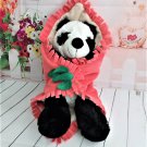 Fiesta Toy 2012 - Blanket Babies Panda Bear with Coral Blanket and Bamboo Brooch