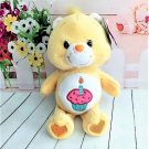2003 Care Bears Collector's Edition Series 1- Yellow Plush Bear "Birthday Bear "