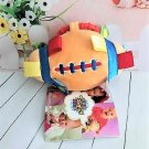 Taggies Mary Meyer - "Touchdown" Football Yellow Gold Baby Plush Rattle