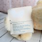 Vintage 1990 Baby Gund - Cream Teddy Bear With Printed Ribbon Around Neck