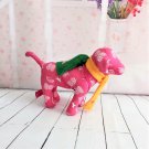 Victoria's Secret Pink - Pink Phi Beta Stuffed Dog with Green Backpack and Yellow Scarf