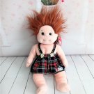 TY Beanie Kids 1999 - GINGER  Doll Plush With Plaid Dress  (Retired)