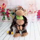 Aurora World 2001- Brown Cheeky Carmen Plush Monkey with Sticky Hands and Banana on Tail