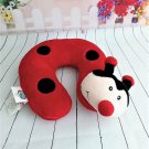 Cloudz Plush - Red Ladybug Plush Travel Pillow for Kids