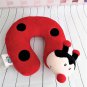 Cloudz Plush - Red Ladybug Plush Travel Pillow for Kids