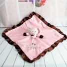 Carter's - Pink Elephant Rattle Toy Security Blanket "Mommy Loves Me"