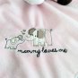 Carter's - Pink Elephant Rattle Toy Security Blanket "Mommy Loves Me"
