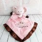 Carter's - Pink Elephant Rattle Toy Security Blanket "Mommy Loves Me"