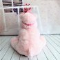 Russ Berrie - Darly Pink Hippo Plush with Gingham Ribbon Headband