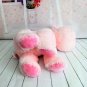 Russ Berrie - Darly Pink Hippo Plush with Gingham Ribbon Headband