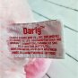 Russ Berrie - Darly Pink Hippo Plush with Gingham Ribbon Headband