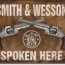 Smith & Wesson Nostalgic Tin Sign Metal Guns Father's Day Gift