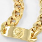 Lion head nameplate style necklace