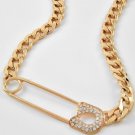 Gd safety pin necklace