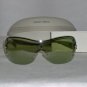 B. New Giorgio Armani Light Gold / Green Sunglasses: Mod. 427 & Case