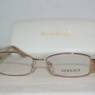 Brand New Versace Shiny Brown Eyeglasses: Mod. 1168-H (1052) 52-16 & Case