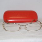 Brand New Valentino Gold Eyeglasses: Mod. 5337 & Case