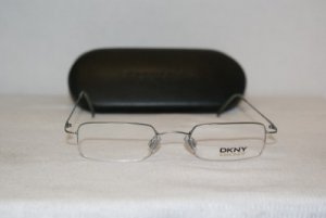 Brand New DKNY Matte Silver Eyeglasses: Mod. 6423 46-20 & Case