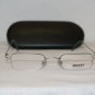 Brand New DKNY Matte Silver Eyeglasses: Mod. 6423 46-20 & Case