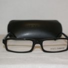 New Dolce & Gabbana Shiny Black Eyeglasses: Mod. 3060 (501) 52-17 & Case