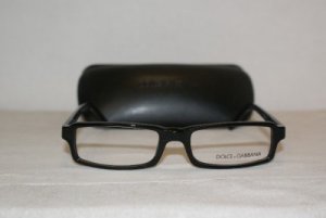 New Dolce & Gabbana Shiny Black Eyeglasses: Mod. 3060 (501) 52-17 & Case