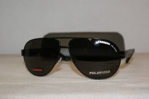 Brand New Carrera Black Matte Polarized Sunglasses: Mod. Carrera 13 (VAQ) & Case