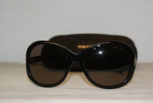 New Tom Ford Shiny Black Sunglasses: Mod. TF 171 0171 (01J) 58-14 & Case
