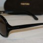 New Tom Ford Shiny Black Sunglasses: Mod. TF 171 0171 (01J) 58-14 & Case