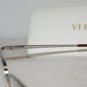 Brand New Versace Silver & Black Eyeglasses: Mod. 1188 (1287) 52-16 & Case