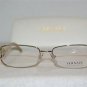 Brand New Versace Shiny Gold Eyeglasses: Mod. 1179 (1221) 52-17 & Case