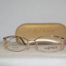 Brand New Caviar Shiny Gold Eyeglasses: Mod. 1701 (C21) 52-17 & Case