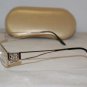 Brand New Caviar Shiny Gold Eyeglasses: Mod. 1701 (C21) 52-17 & Case