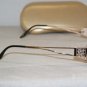 Brand New Caviar Shiny Gold Eyeglasses: Mod. 1701 (C21) 52-17 & Case