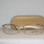 Brand New Caviar Shiny Gold Eyeglasses: Mod. 1701 (C21) 52-17 & Case