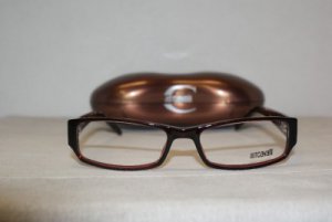 Brand New Just Cavalli Dark Red Eyeglasses: Mod. 284 (071) 52-16 & Case
