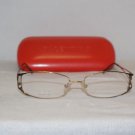 New Valentino Gold Eyeglasses: Mod. 5414 52-17 & Case