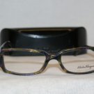 Brand New Salvatore Ferragamo Striped Gray Violet Eyeglasses: Mod. 2634 & Case