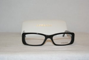 Brand New Versace Black Eyeglasses: Mod. 3088-B & Case