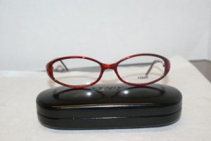 Brand New Fendi Red Eyeglasses: Mod. 587 & Case